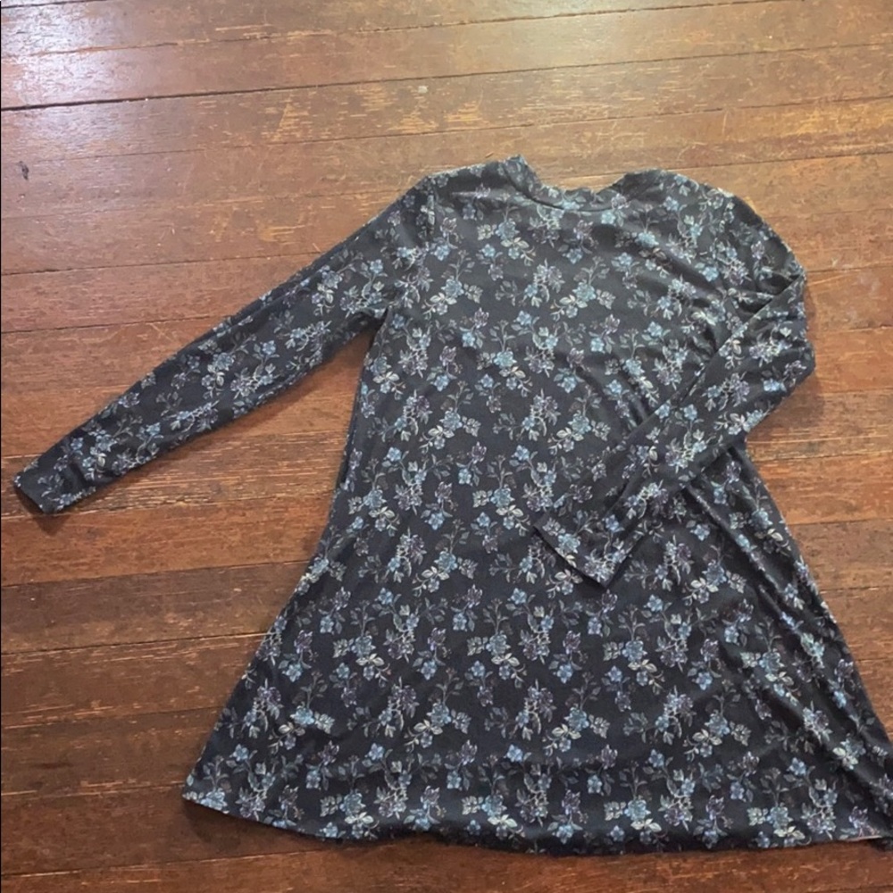 Xhilaration Long Sleeve Floral Short Dress